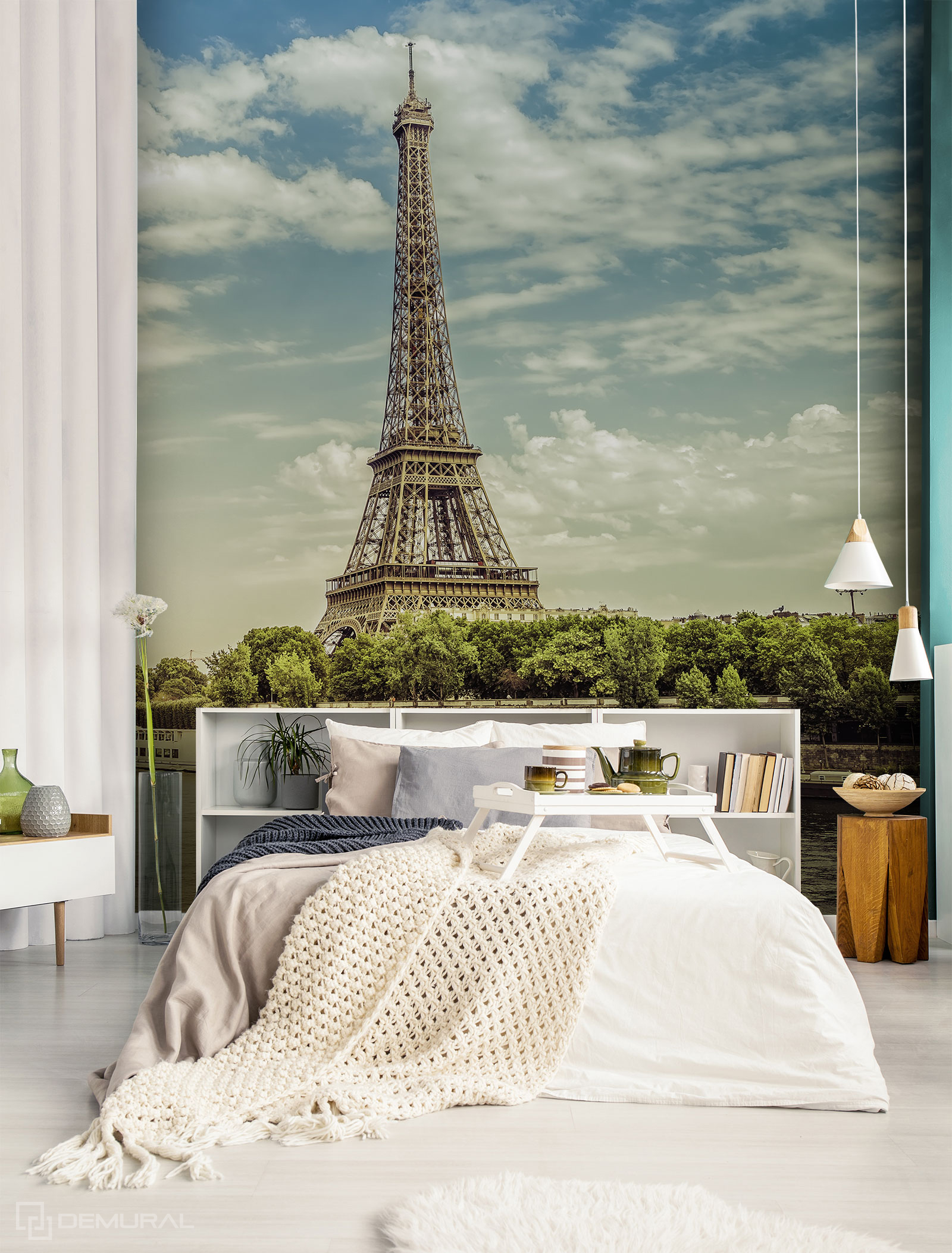 Carta da parati Dormire sulla Senna - Murale della Torre Eiffel - Demural