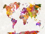 Esplosione di colori sul mappamondo