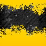 Impasto astratto giallo e nero