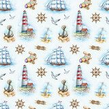 Mare in Acquerello: Eleganza Nautica