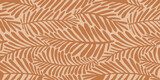 Ritmi Terracotta in Foglie Stilizzate