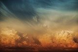 Tramonto in volo fra le nuvole