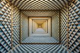 Tunnel ipnotico a scacchi 3D