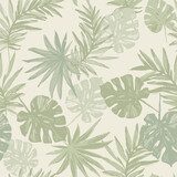 Verde vintage tropicale in movimento