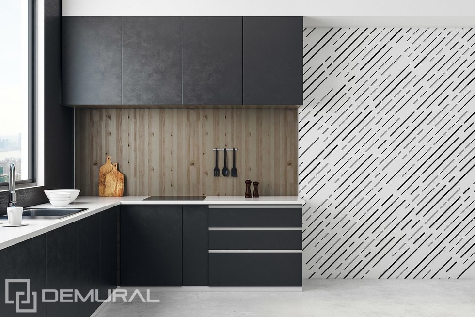 Dinamica geometrica in forma pura Carte da parati cucina Carte da parati Demural