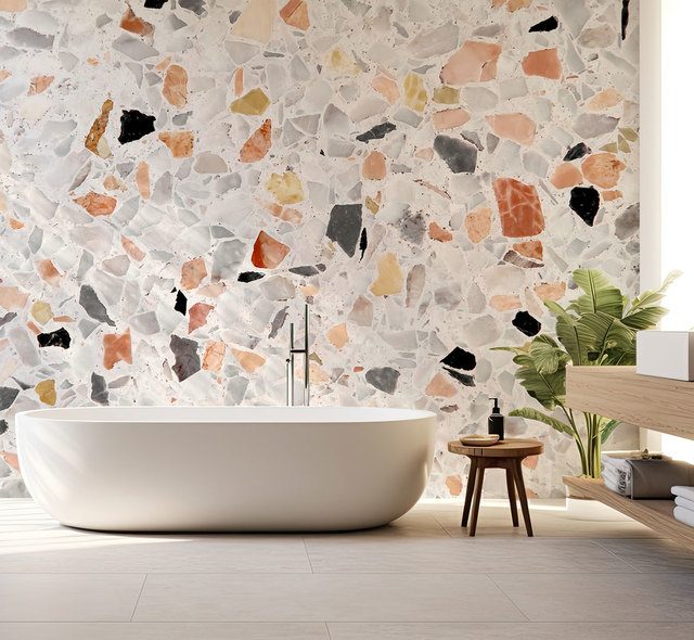 accento a mosaico in un ambiente moderno carte da parati strutture carte da parati demural