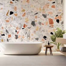 Accento-a-mosaico-in-un-ambiente-moderno-carte-da-parati-strutture-carte-da-parati-demural