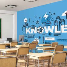 Energia-educativa-in-stile-moderno-carte-da-parati-ufficio-carte-da-parati-demural