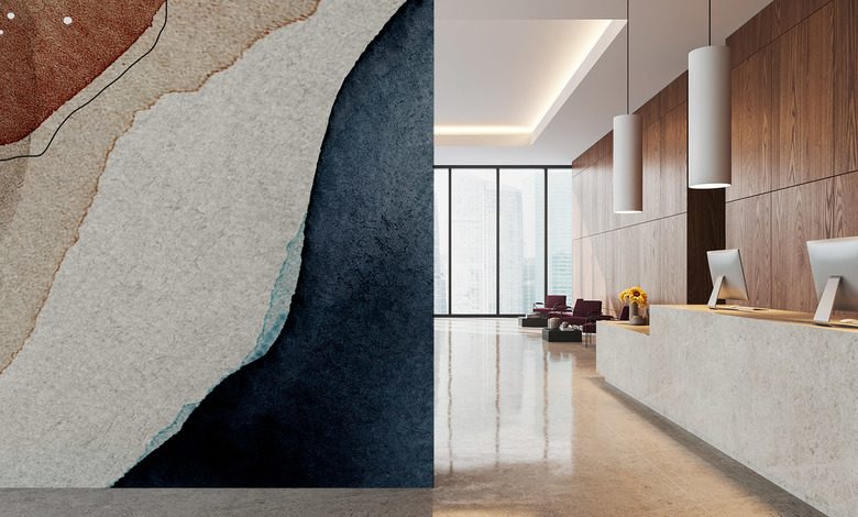 composizione artistica nella struttura della terra carte da parati ufficio carte da parati demural