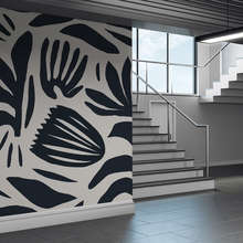 Motivo-vegetale-a-contrasto-in-bianco-e-nero-carte-da-parati-fiori-carte-da-parati-demural