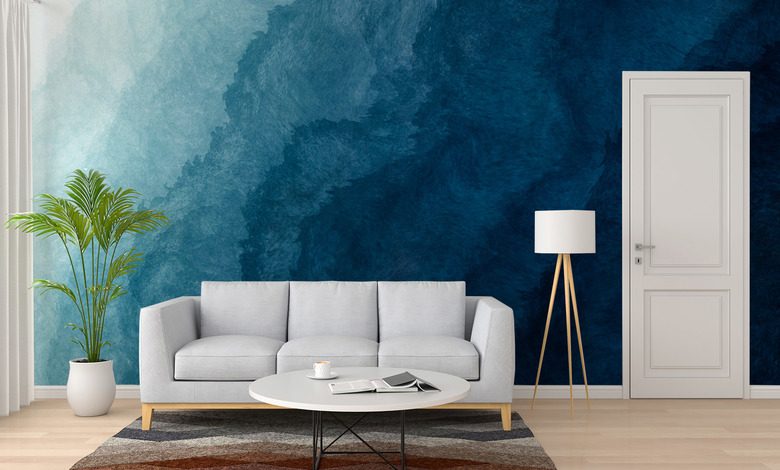 struttura astratta nelle tonalita del blu navy profondo carte da parati salotto carte da parati demural