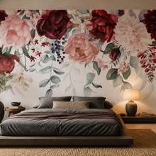 Luce-soffusa-con-motivo-floreale-carte-da-parati-camera-da-letto-carte-da-parati-demural