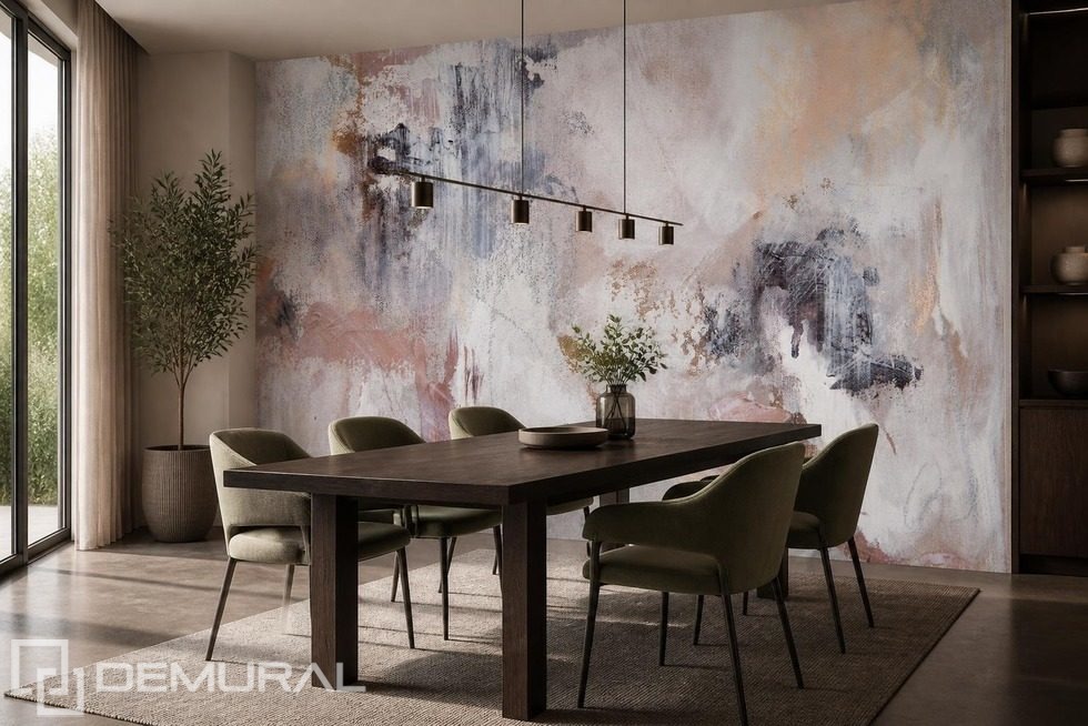 Astrattismo moderno in tonalità terrose Carte da parati astratti Carte da parati Demural