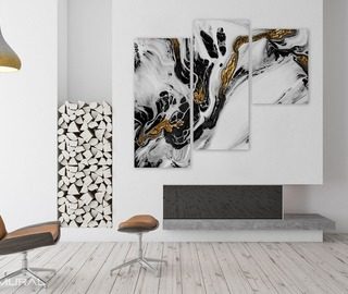 bellezza bianca oro e nera quadri astratti quadri demural