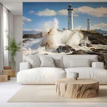 Le-onde-si-infrangono-sulla-riva-carte-da-parati-stile-nautico-carte-da-parati-demural